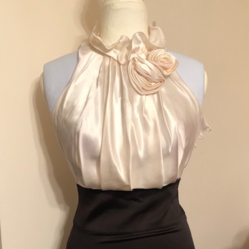 BCBGMAXAZRIA Black & Cream Dress US Size 4